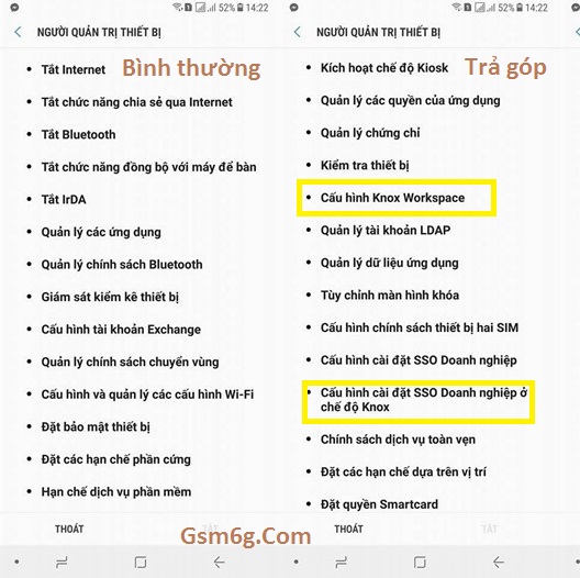 Cách kiểm tra Điện Thoại Trả Góp - Nợ Cước - Trợ giá dẫn đến khóa Knox 2